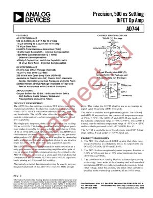 AD744KN datasheet  